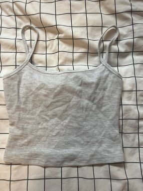 Garage Light Gray Waffel Tank Top